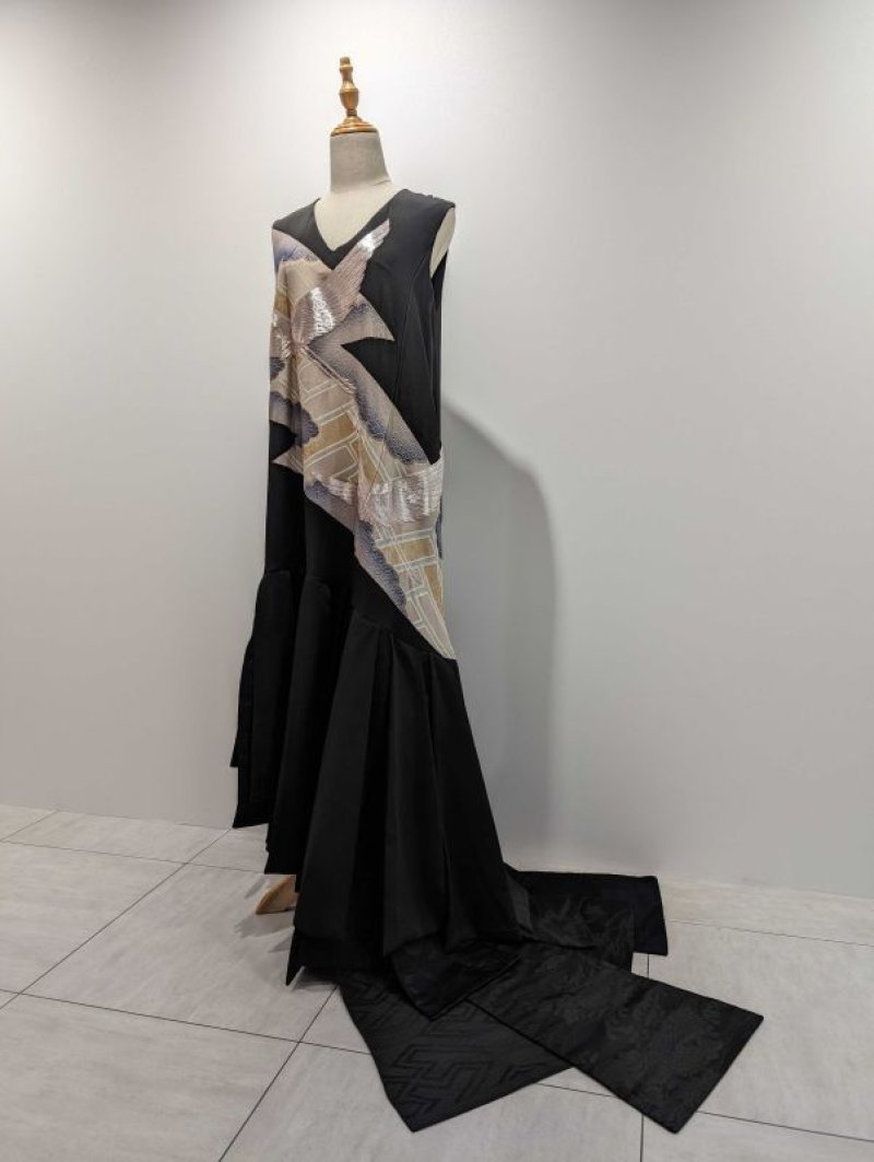 画像5: 黒留袖リボントレーンドレス (5)