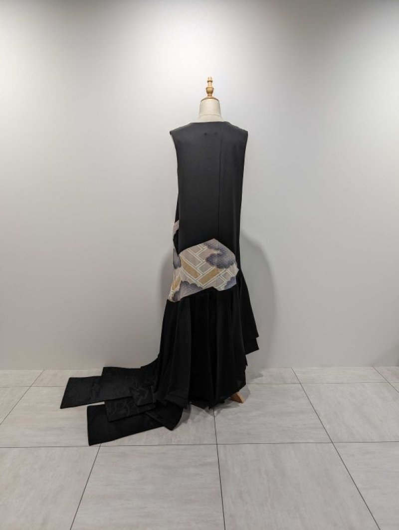 画像9: 黒留袖リボントレーンドレス (9)