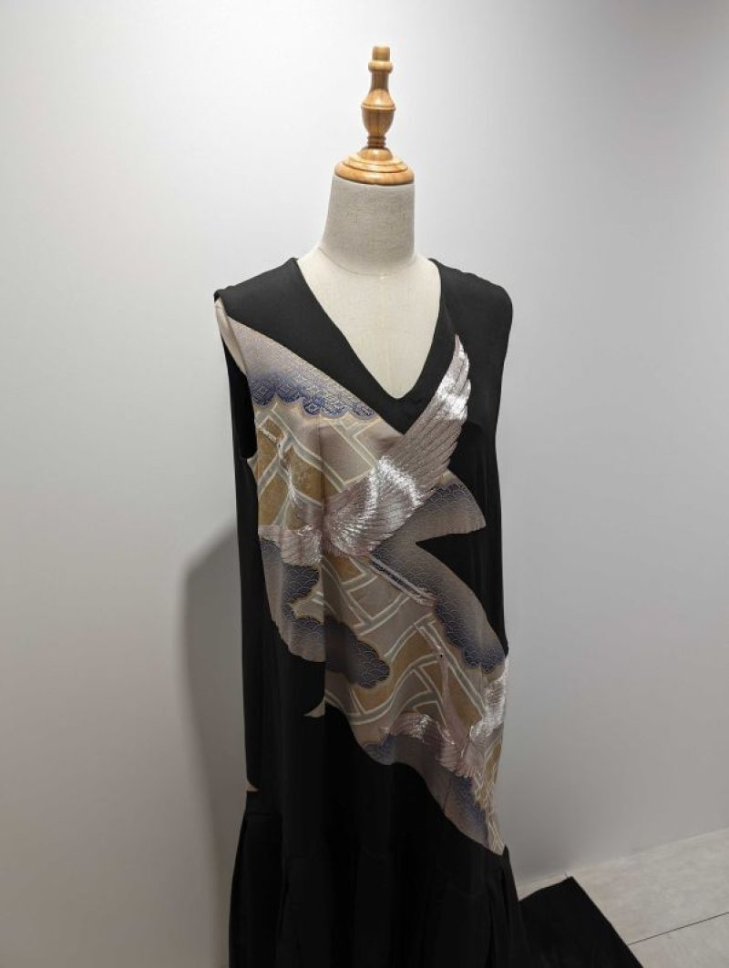 画像10: 黒留袖リボントレーンドレス (10)