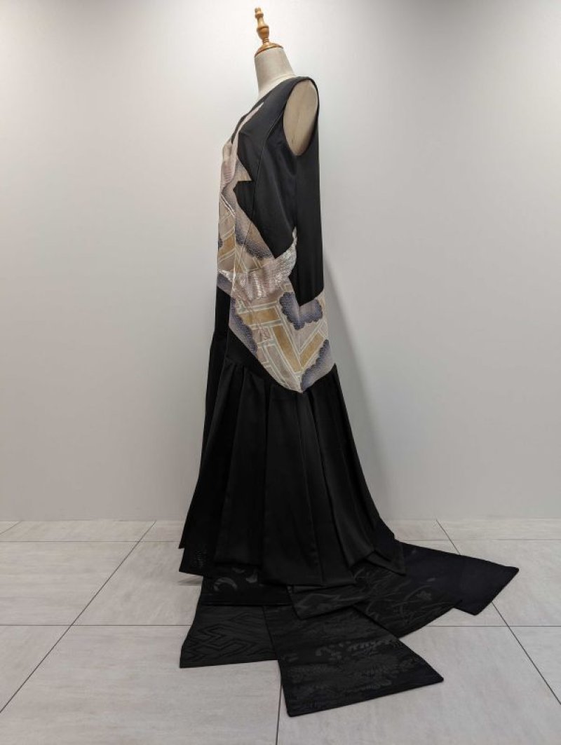 画像7: 黒留袖リボントレーンドレス (7)