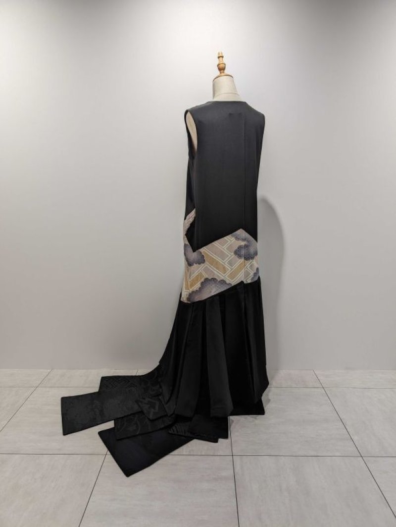 画像8: 黒留袖リボントレーンドレス (8)