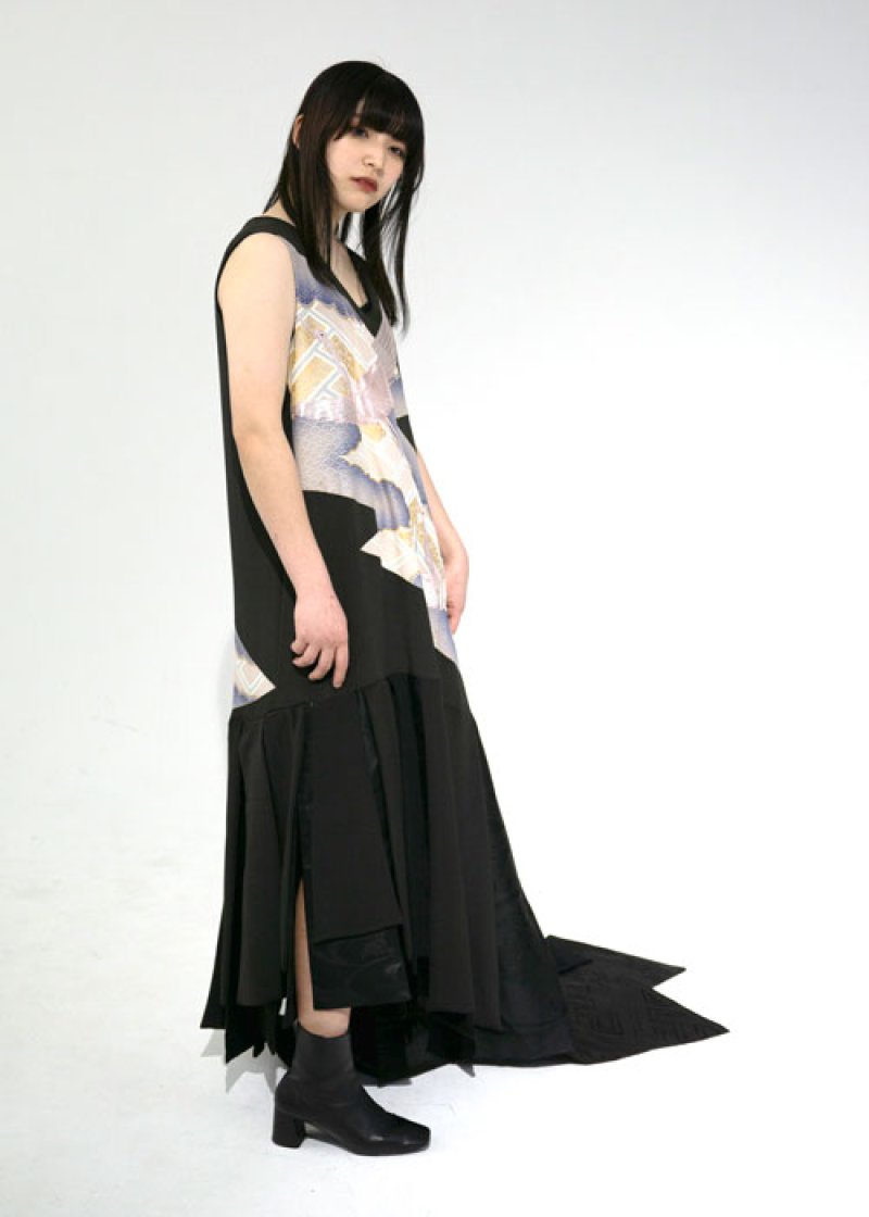 画像3: 黒留袖リボントレーンドレス (3)