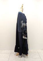 画像10: 【絞り小花柄】リボンケープワンピース (10)