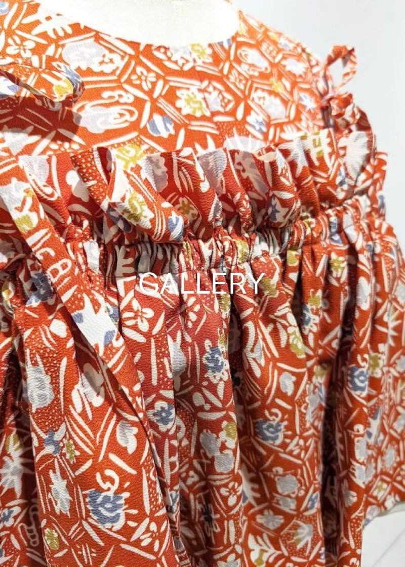 画像15: 銀朱小紋キャミソール付ワンピース (15)