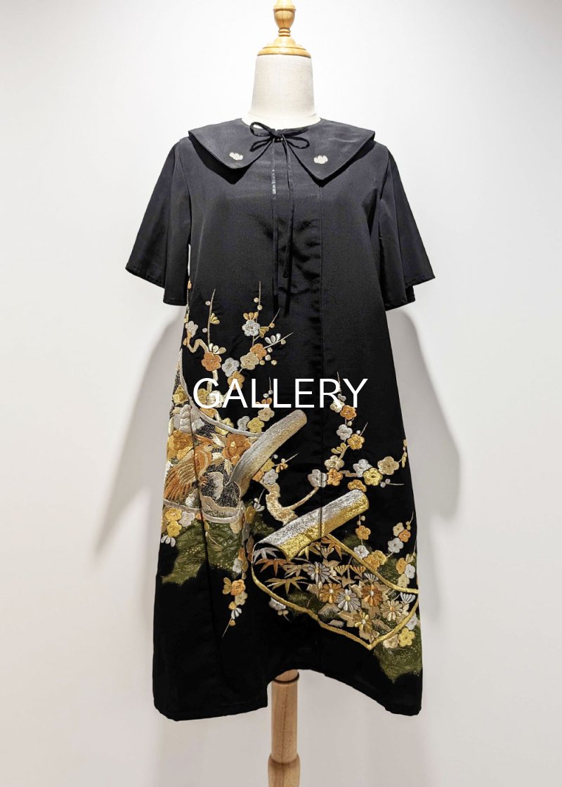 画像4: 五三桐紋付つけ衿ワンピース (4)