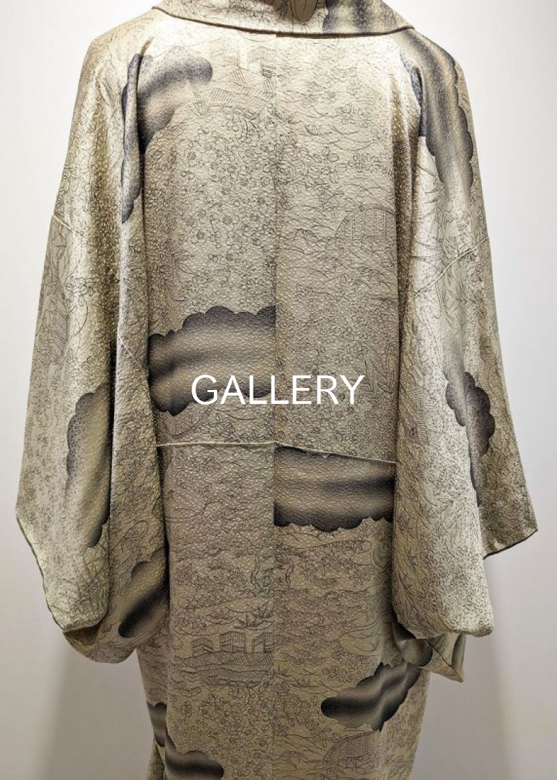 画像4: 【四季草花×裏葉柳色】四季の風景画フリルガウン (4)