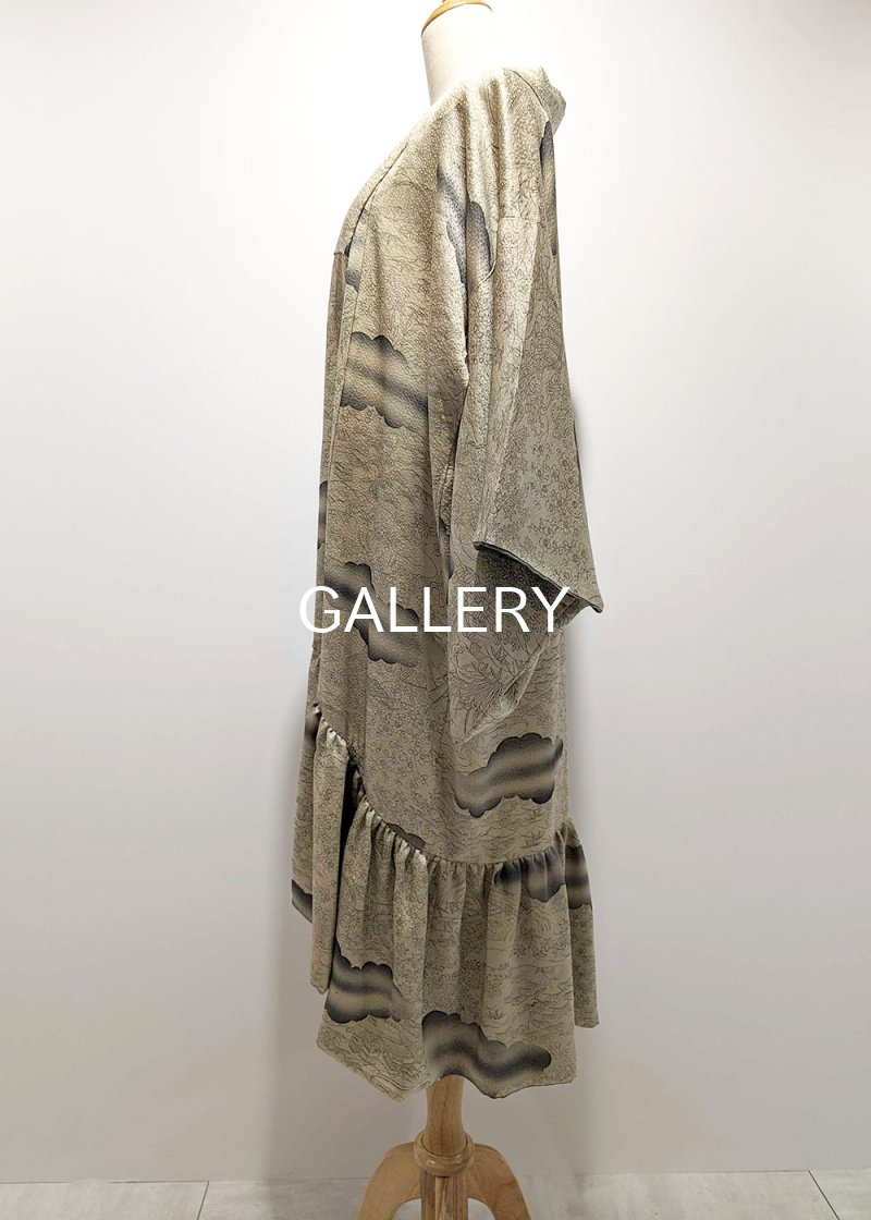 画像11: 【四季草花×裏葉柳色】四季の風景画フリルガウン (11)