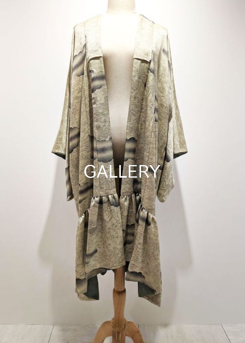 画像7: 【四季草花×裏葉柳色】四季の風景画フリルガウン (7)