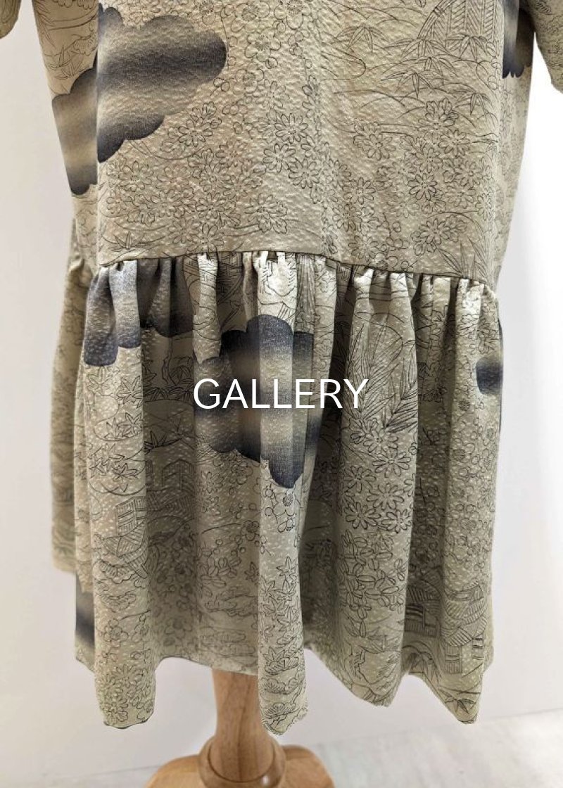 画像6: 【四季草花×裏葉柳色】四季の風景画フリルガウン (6)