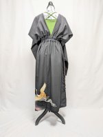 画像14: 【飛鶴×松柄】黒留袖無限wayワンピーススカート (14)