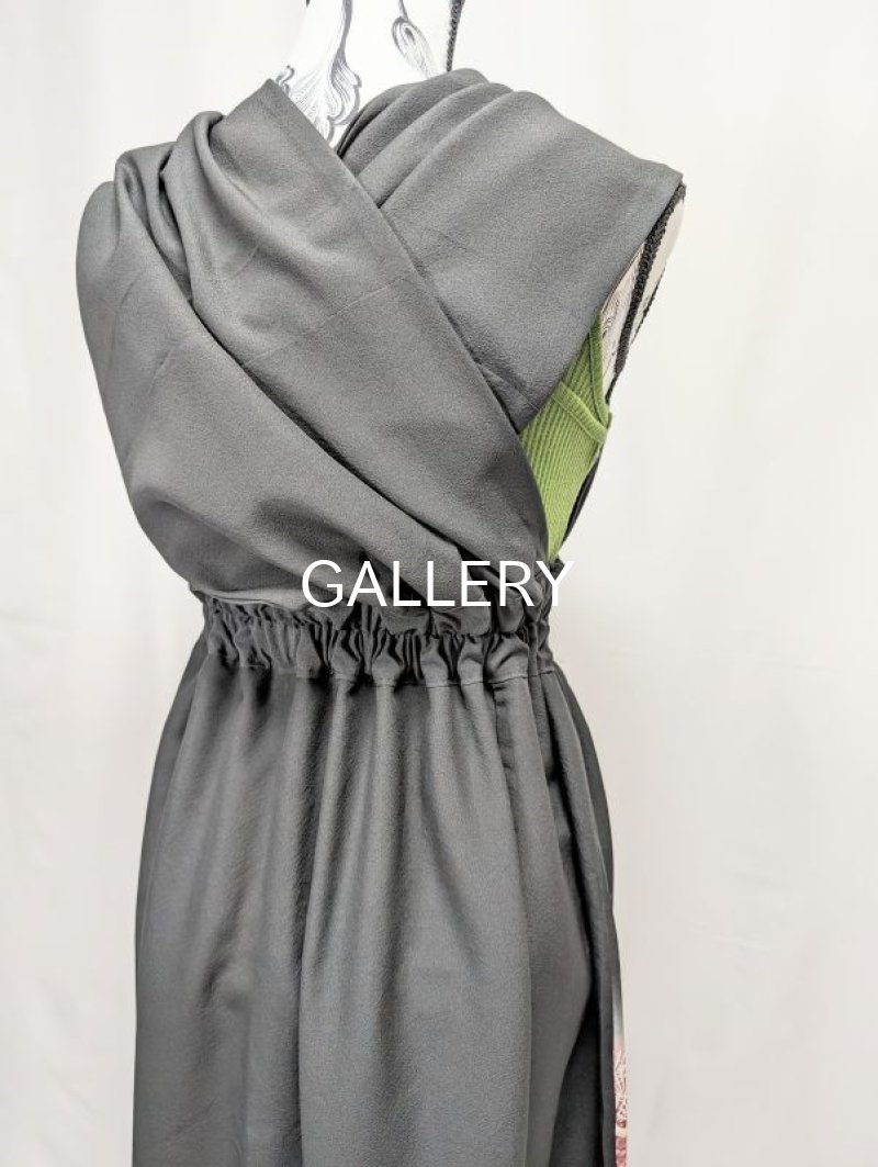 画像25: 【飛鶴×松柄】黒留袖無限wayワンピーススカート (25)