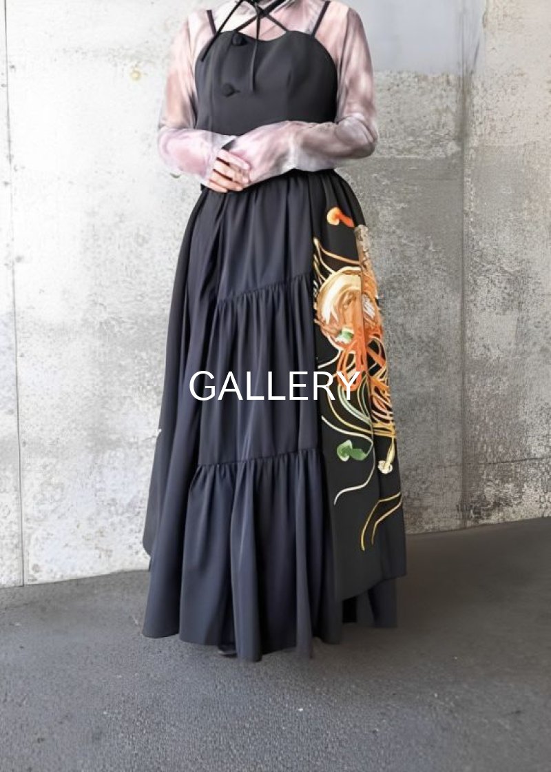 画像5: 【豪華刺繍】黒留袖オーバースカート (5)