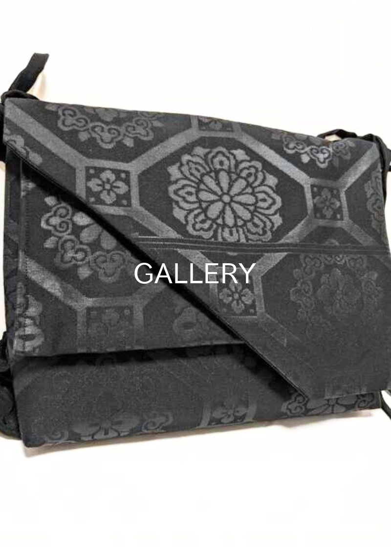 画像9: 花菱亀甲×シャーリングハンドルBAG (9)