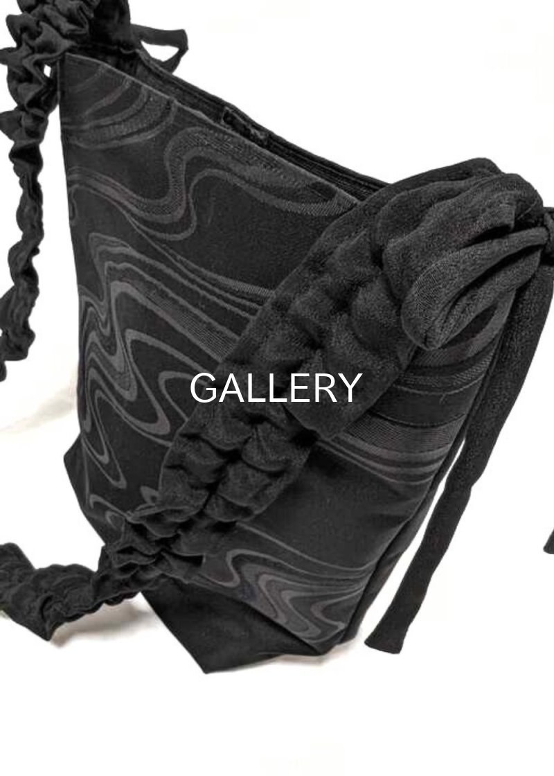 画像5: 【流水文様】シャーリングハンドルBAG (5)