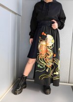 画像2: 【豪華刺繍】黒留袖オーバースカート (2)