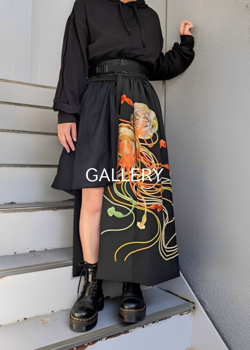 画像3: 【豪華刺繍】黒留袖オーバースカート (3)