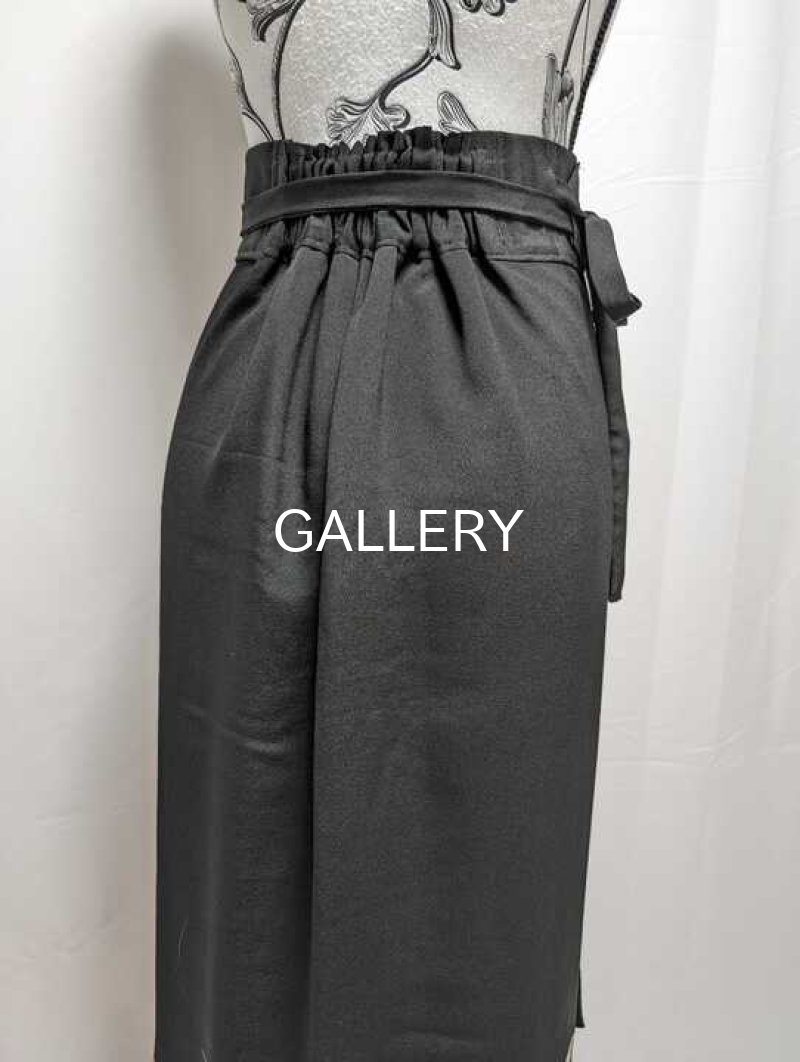 画像7: 【壺文様】黒留袖ラップスカート (7)