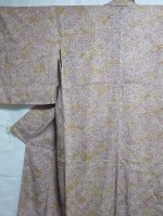 画像2: 絞り着物×ぼかし黄【袷着物】 (2)
