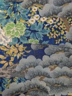 画像4: 豪華草花×松柄【袷着物】 (4)