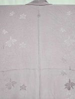 画像4: 藤色×草花柄【袷着物】 (4)