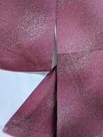 画像3: 赤紫×砂金文様【袷着物】 (3)