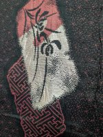 画像7: 幾何学花紋×アンティーク【袷着物】 (7)