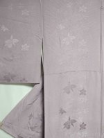 画像3: 藤色×草花柄【袷着物】 (3)