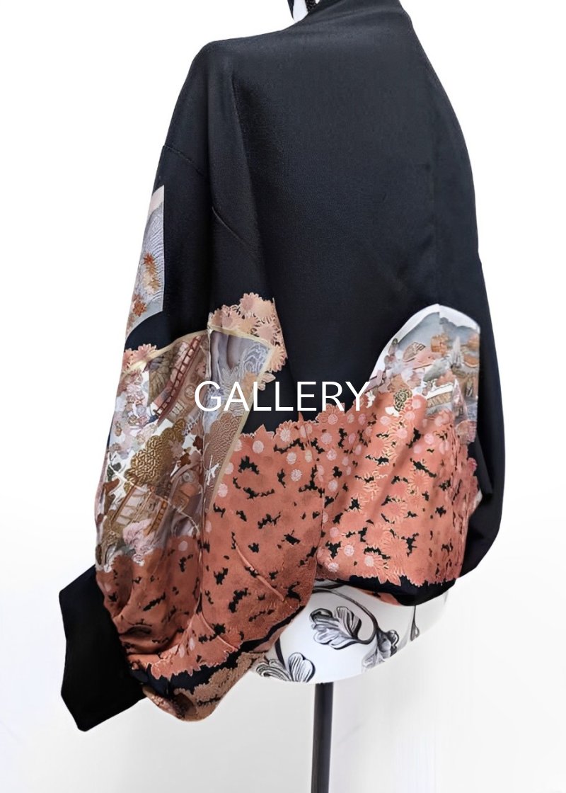 画像5: 甚三紅黒留袖マーガレット (5)