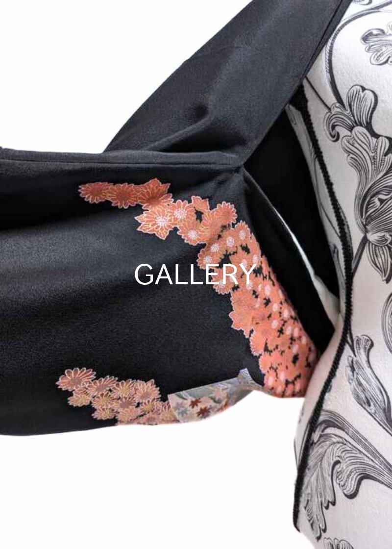 画像6: 甚三紅黒留袖マーガレット (6)