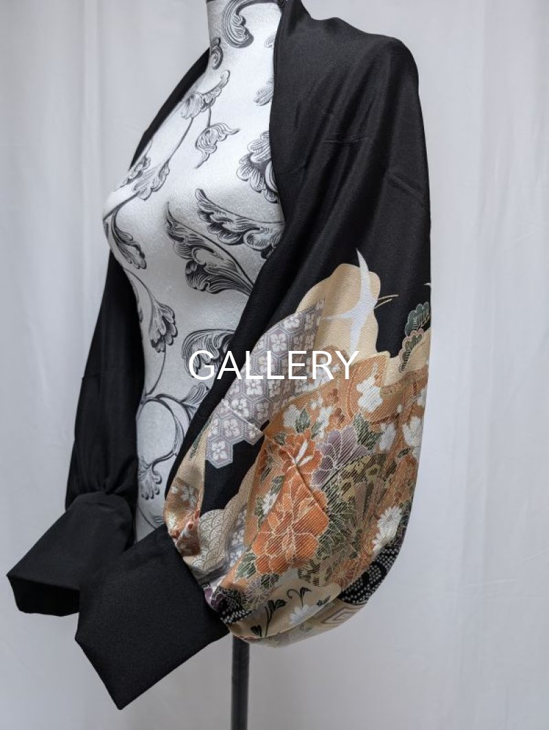 画像6: 【飛鶴×四季草花】黒留袖マーガレット (6)