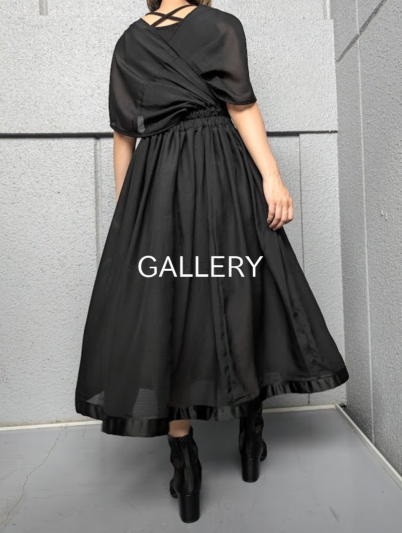 画像3: 【五三桐紋】黒紋付シースルー無限wayワンピース (3)