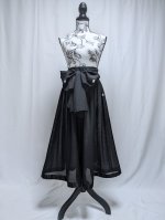 画像15: 【五三桐紋】黒紋付シースルー無限wayワンピース (15)