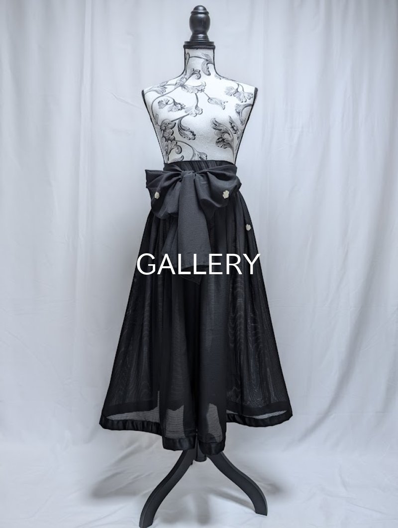 画像15: 【五三桐紋】黒紋付シースルー無限wayワンピース (15)