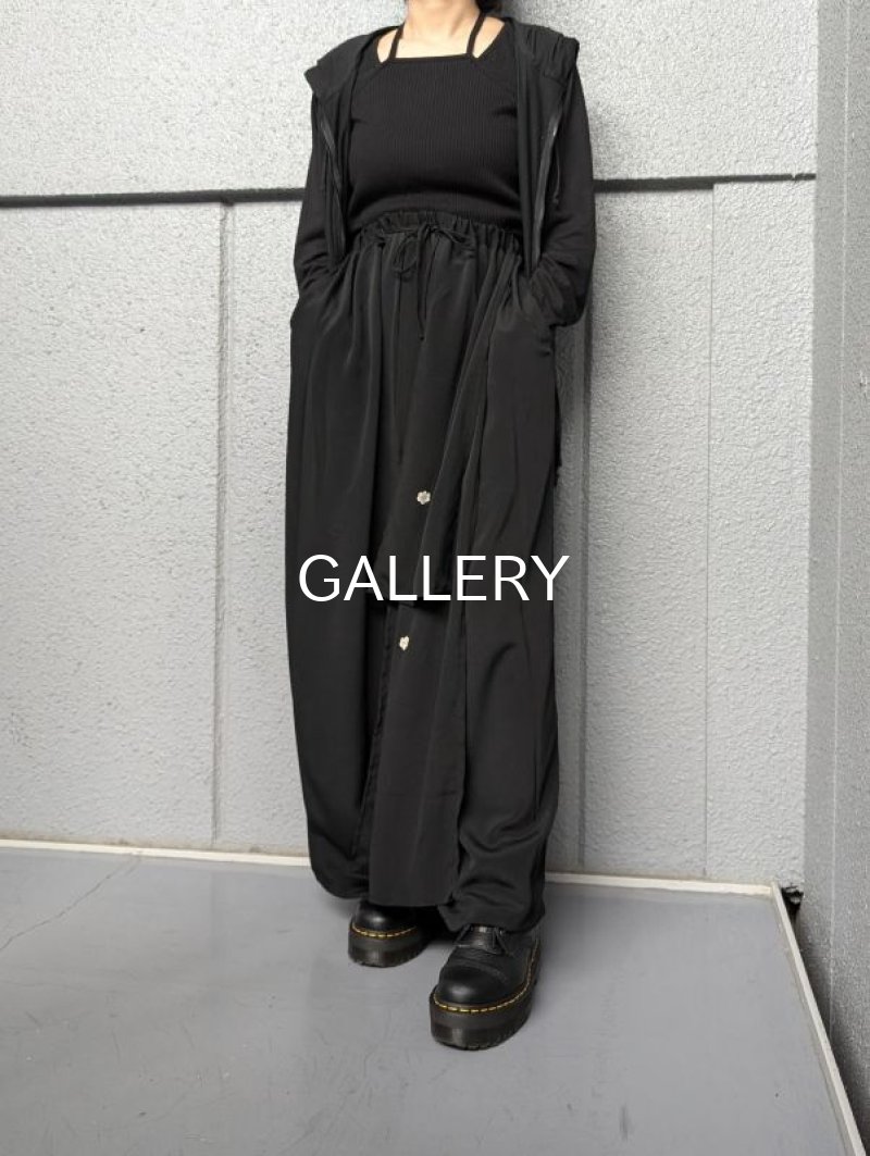 画像7: 【五三桐紋】黒紋付レイヤードワイドパンツ (7)