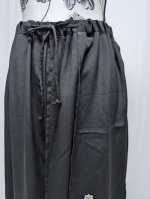画像10: 【五三桐紋】黒紋付レイヤードワイドパンツ (10)