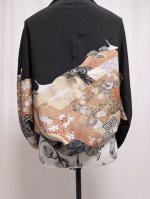 画像8: 【飛鶴×四季草花】黒留袖マーガレット (8)