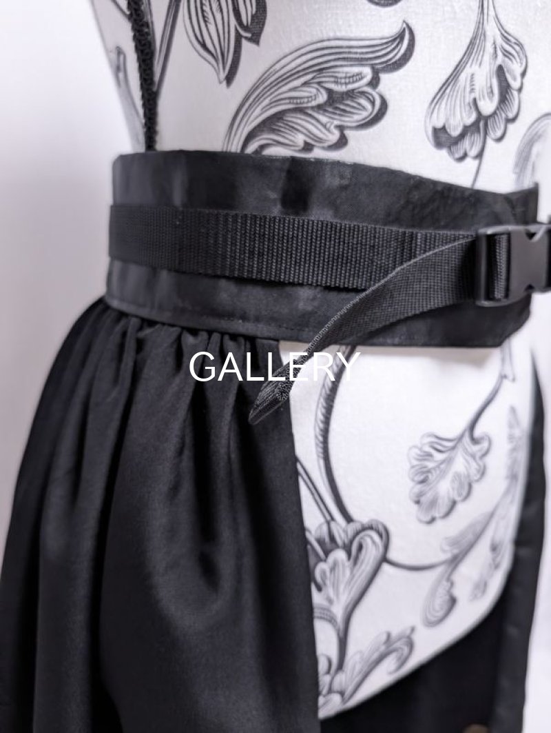 画像10: 【刺繍鳳凰×鏡裏紋】黒留袖オーバースカート (10)