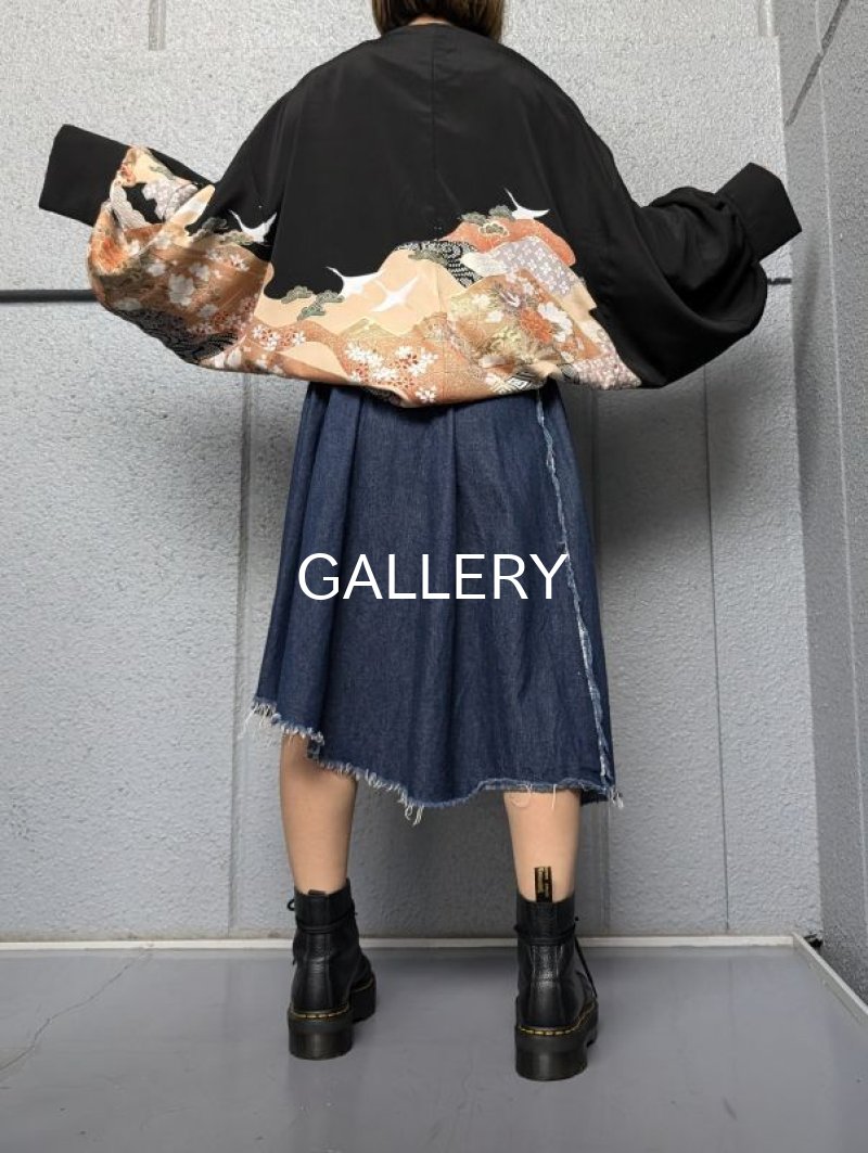 画像4: 【飛鶴×四季草花】黒留袖マーガレット (4)