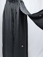 画像12: 【五三桐紋】黒紋付レイヤードワイドパンツ (12)