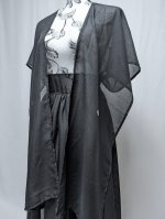 画像7: 【五三桐紋】黒紋付シースルー無限wayワンピース (7)