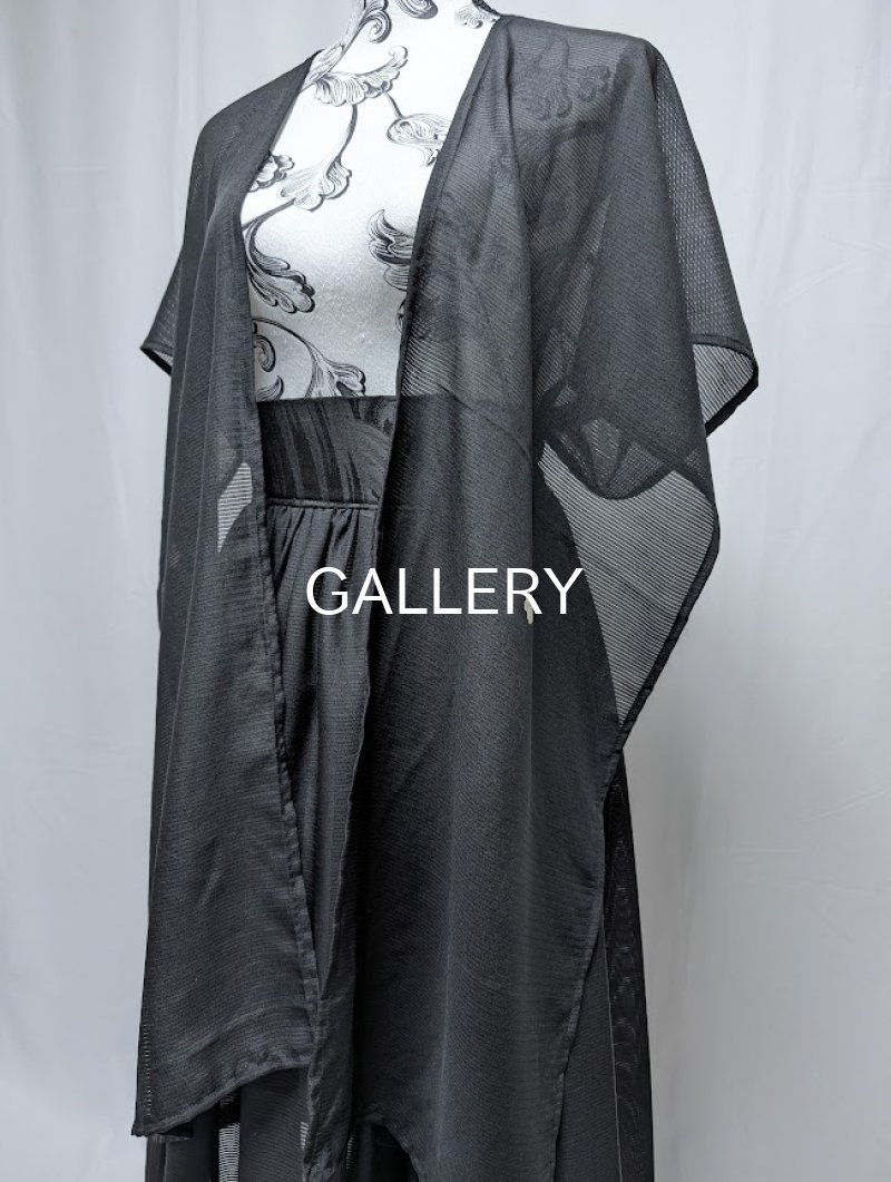 画像7: 【五三桐紋】黒紋付シースルー無限wayワンピース (7)