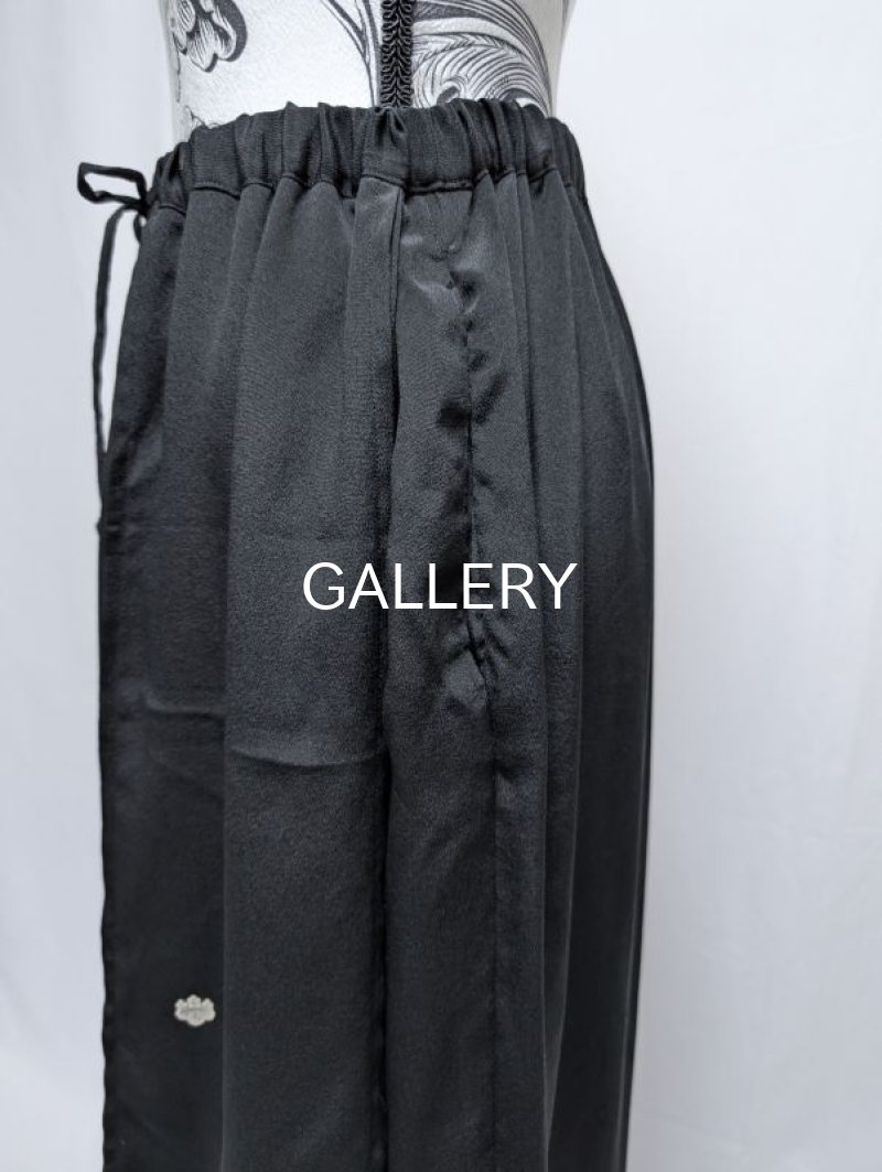 画像14: 【五三桐紋】黒紋付レイヤードワイドパンツ (14)