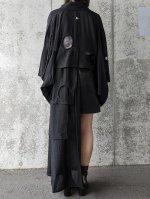 画像5: 黒紋付サークルカットジャケット＆オーバースカート (5)