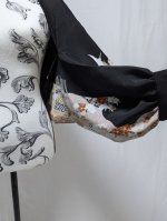画像10: 【飛鶴×四季草花】黒留袖マーガレット (10)