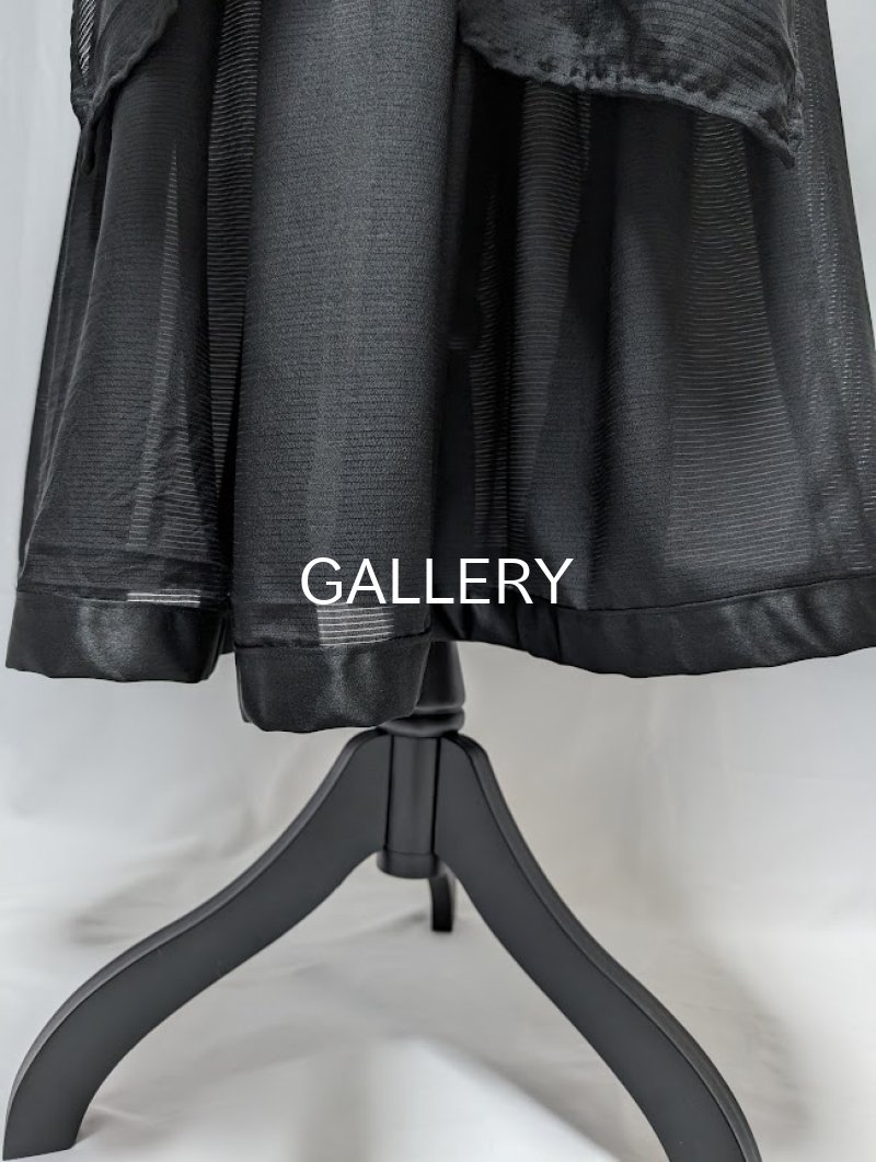 画像8: 【五三桐紋】黒紋付シースルー無限wayワンピース (8)