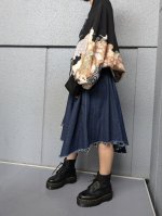 画像3: 【飛鶴×四季草花】黒留袖マーガレット (3)