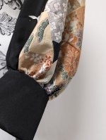 画像12: 【飛鶴×四季草花】黒留袖マーガレット (12)