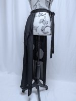 画像20: 黒紋付サークルカットジャケット＆オーバースカート (20)