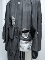 画像13: 黒紋付サークルカットジャケット＆オーバースカート (13)