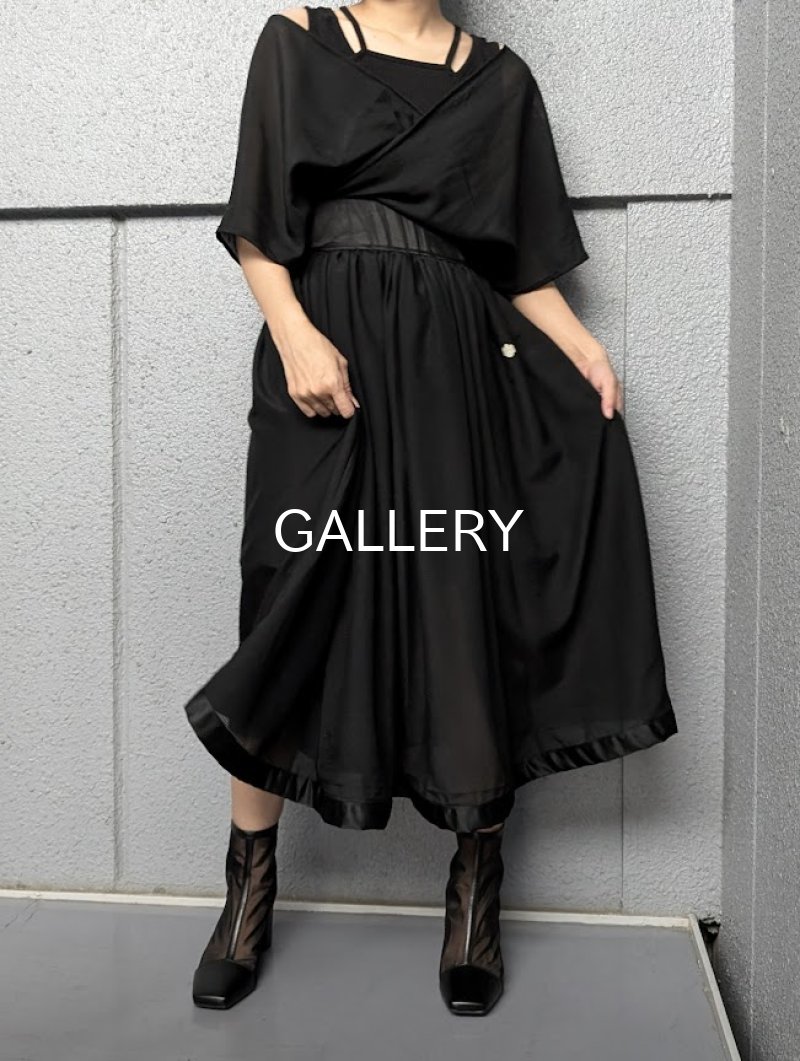 画像5: 【五三桐紋】黒紋付シースルー無限wayワンピース (5)